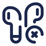 Airbuds Remove SVG Icon